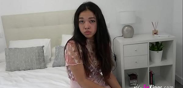  Petite Latina makes her porn debut with a hardcore sex session